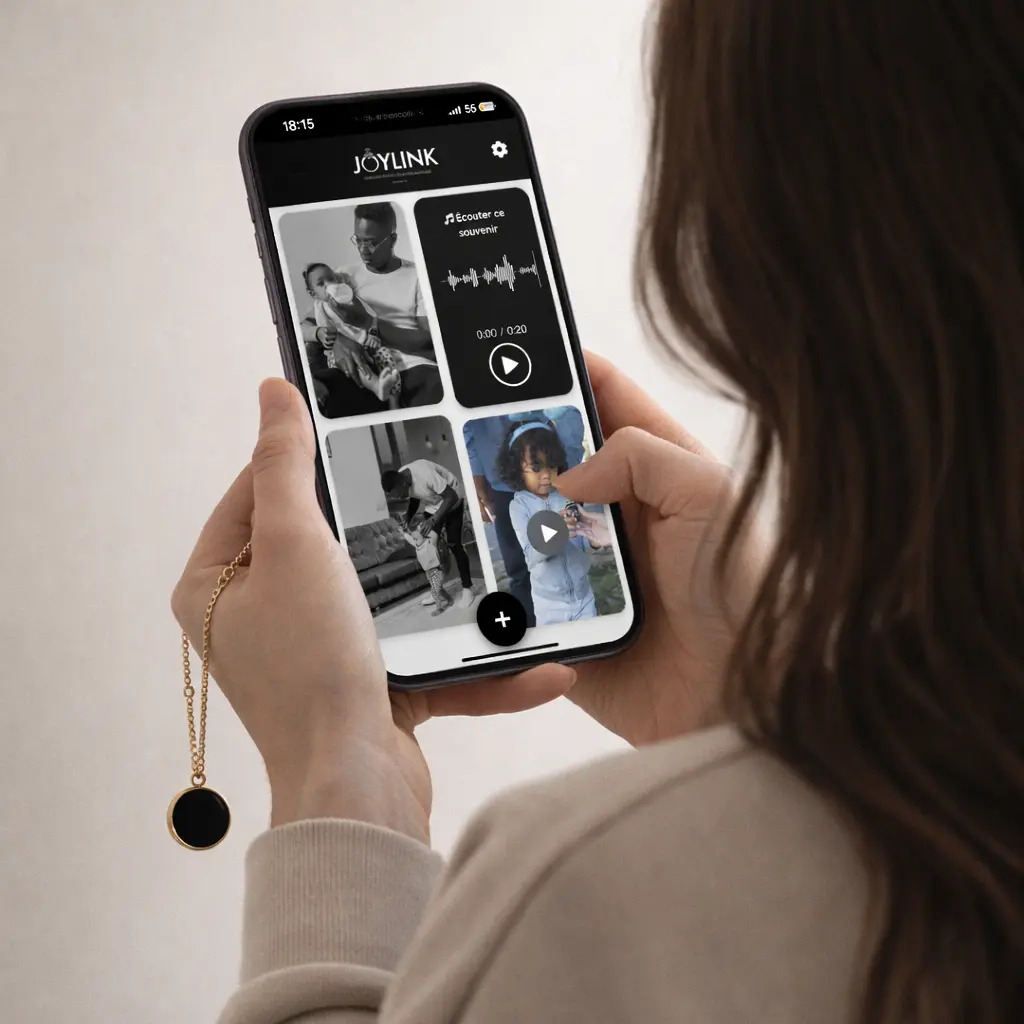 Ajouter une photo ou un message à un bijou Joylink